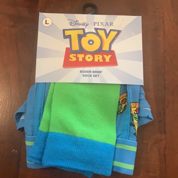 Pizza Planet Toy Story Boxer Brief Sock Set Pixar - Picture 4 of 7